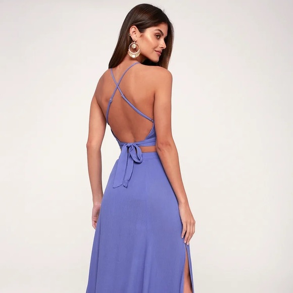 NWT Periwinkle Blue Open Back Tank - Picture 3 of 7